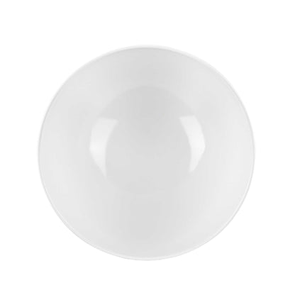 Voga 101 oz Round White Melamine Large Bowl - Slant - 10" x 9 3/4" x 7 3/4" - 2 count box