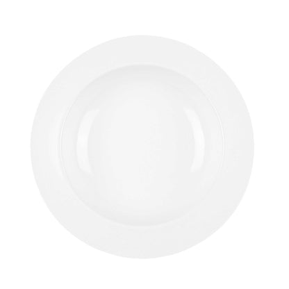 Voga 20 oz Round White Melamine Small Bowl - Classic - 10" x 10" x 1 1/2" - 10 count box