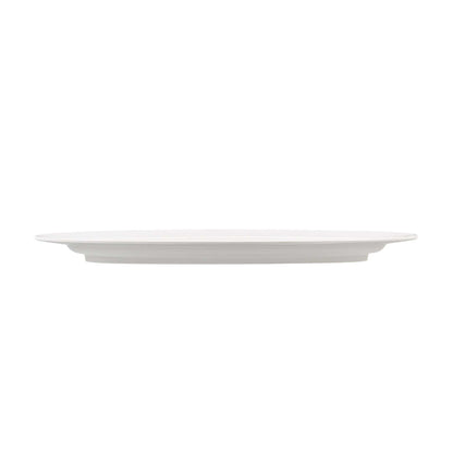 Voga Oval White Melamine Serving Plate - 23" x 9" x 1 3/4" - 2 count box