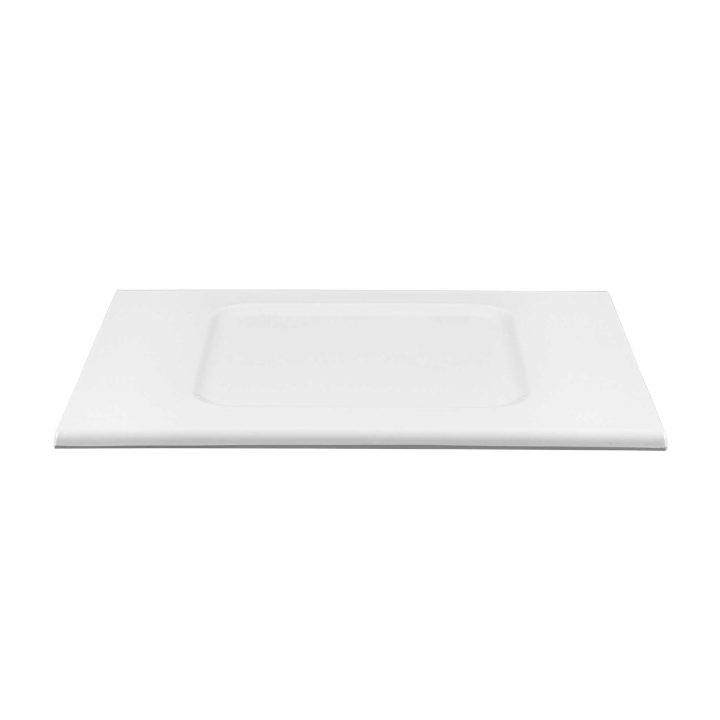 Voga Rectangle White Melamine Tray - 16 1/2" x 13 1/2" x 1/2" - 2 count box