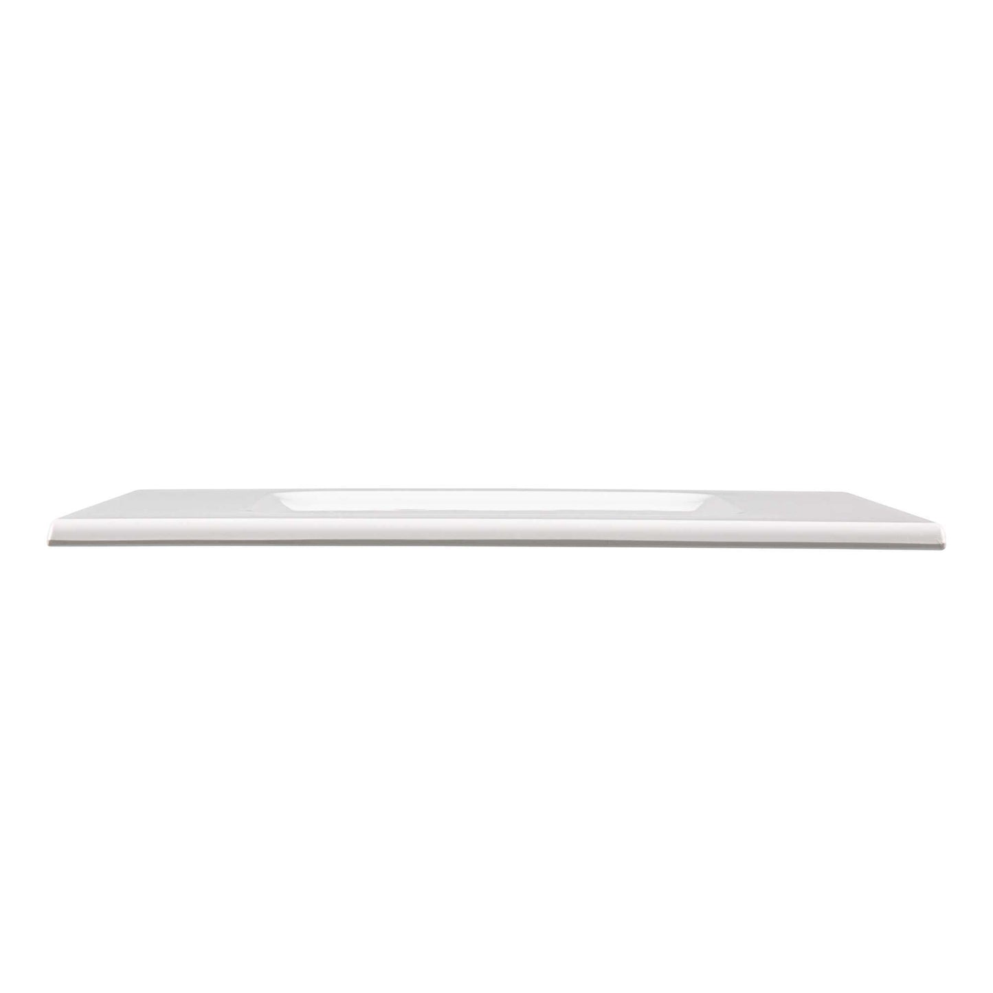 Voga Rectangle White Melamine Tray - 16 1/2" x 13 1/2" x 1/2" - 2 count box