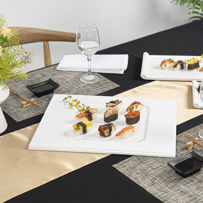 Voga Rectangle White Melamine Tray - 16 1/2" x 13 1/2" x 1/2" - 2 count box