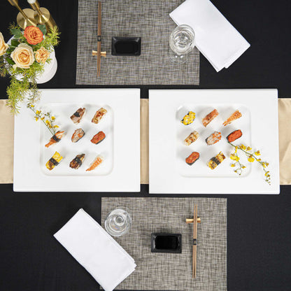 Voga Rectangle White Melamine Tray - 16 1/2" x 13 1/2" x 1/2" - 2 count box
