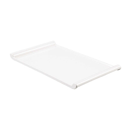 Voga Rectangle White Melamine Large Plate - Japonais - 14" x 8 1/4" x 1" - 10 count box