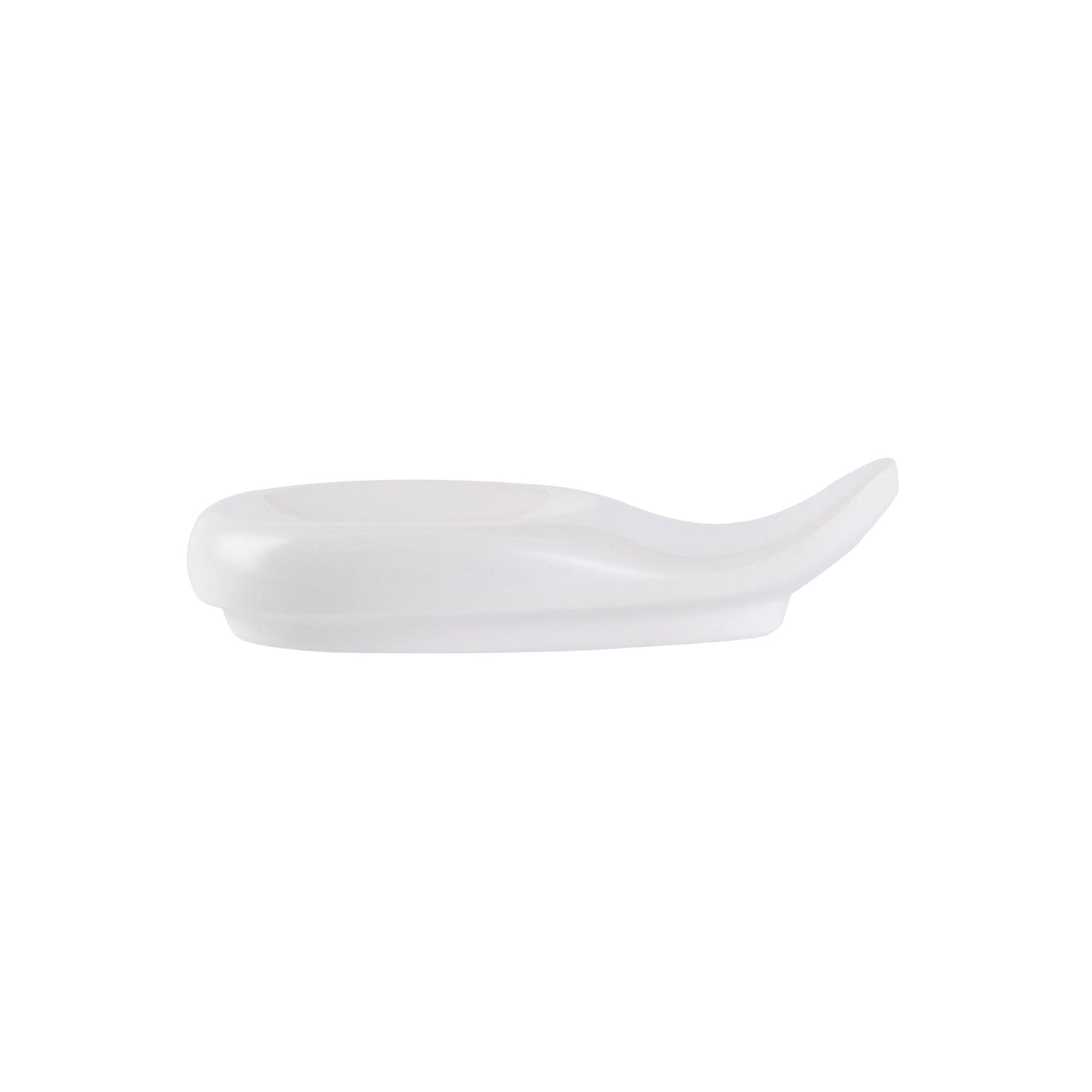 Voga White Melamine Chopstick and Spoon Rest - 3 1/2" x 2" x 3/4" - 10 count box