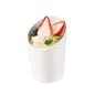 Voga 9 oz Round White Melamine Cup - Incline - 3" x 3" x 3" - 10 count box