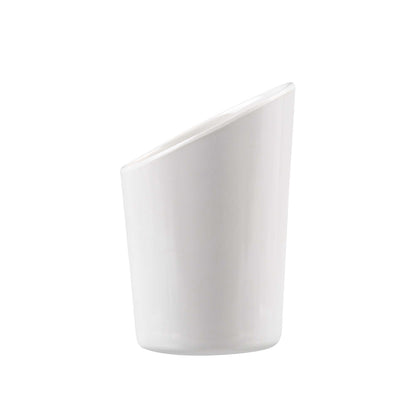Voga 9 oz Round White Melamine Cup - Incline - 3" x 3" x 3" - 10 count box