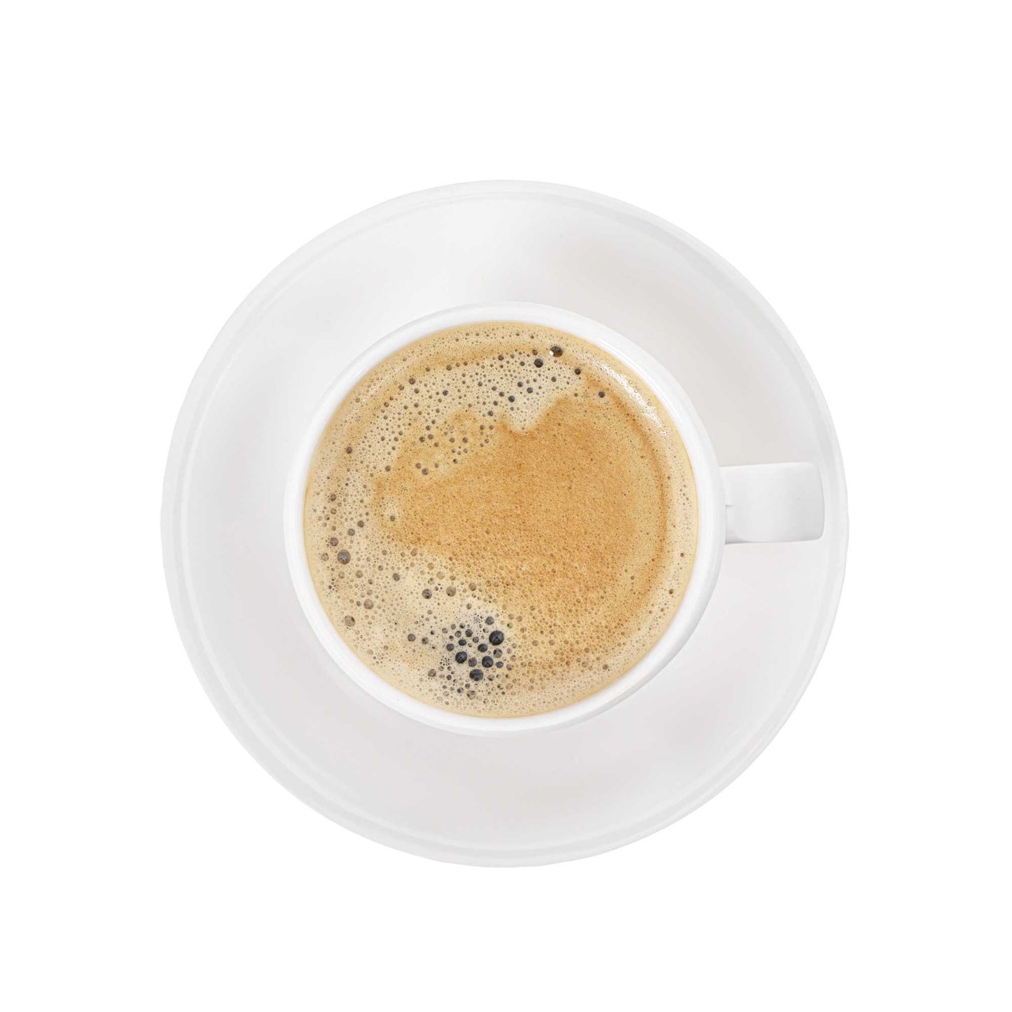 Voga 10 oz Round White Melamine Coffee Cup and Saucer Plate - 10 sets - 6" x 6" x 3" - 10 count box