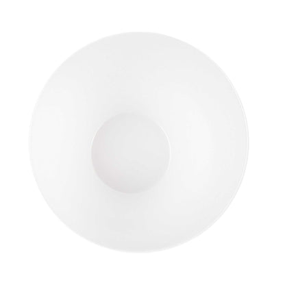 Voga 60 oz Round White Melamine Large Bowl - Incline Face - 8" x 8" x 5 1/2" - 2 count box