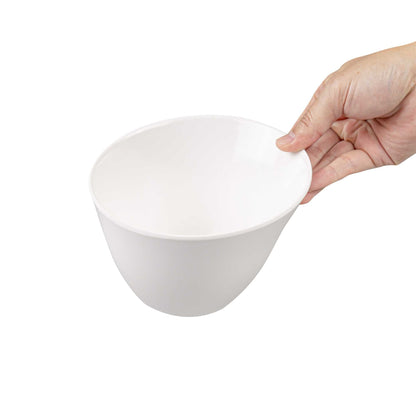 Voga 24 oz Round White Melamine Small Bowl - Incline Face - 6" x 6" x 3" - 2 count box