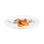 Voga Round White Melamine Extra Large Plate - Classic, Rimmed - 12" x 12" x 3/4" - 10 count box