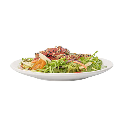 Voga Round White Melamine Small Plate - Classic, Rimless - 6" x 6" x 1" - 10 count box