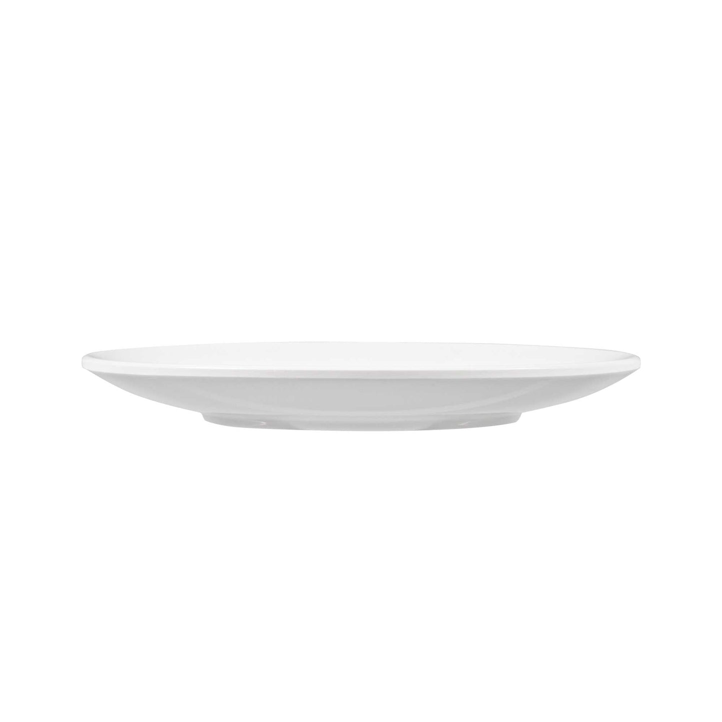 Voga Round White Melamine Small Plate - Classic, Rimless - 6" x 6" x 1" - 10 count box