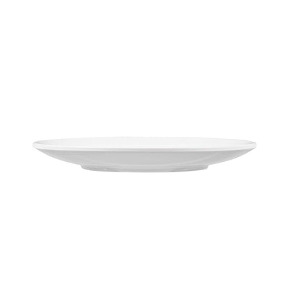 Voga Round White Melamine Small Plate - Classic, Rimless - 6" x 6" x 1" - 10 count box