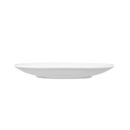 Voga Round White Melamine Large Plate - Classic, Rimless - 10" x 10" x 1" - 10 count box