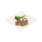 Voga Square White Melamine Small Plate - Flare - 8" x 8" x 3/4" - 10 count box