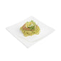 Voga Square White Melamine Large Plate - Flare - 12" x 12" x 1" - 10 count box
