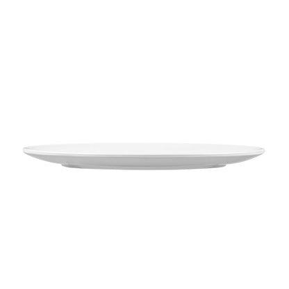 Voga Oval White Melamine Medium Plate - Classic - 12 1/4" x 9" x 1" - 10 count box