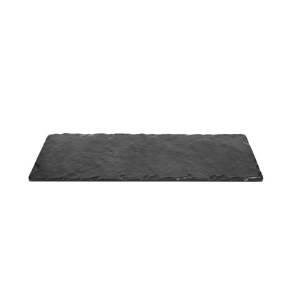 Voga Rectangle Black Melamine Plate - Japonais, Slate - 10" x 20" x 3/4" - 4 count box
