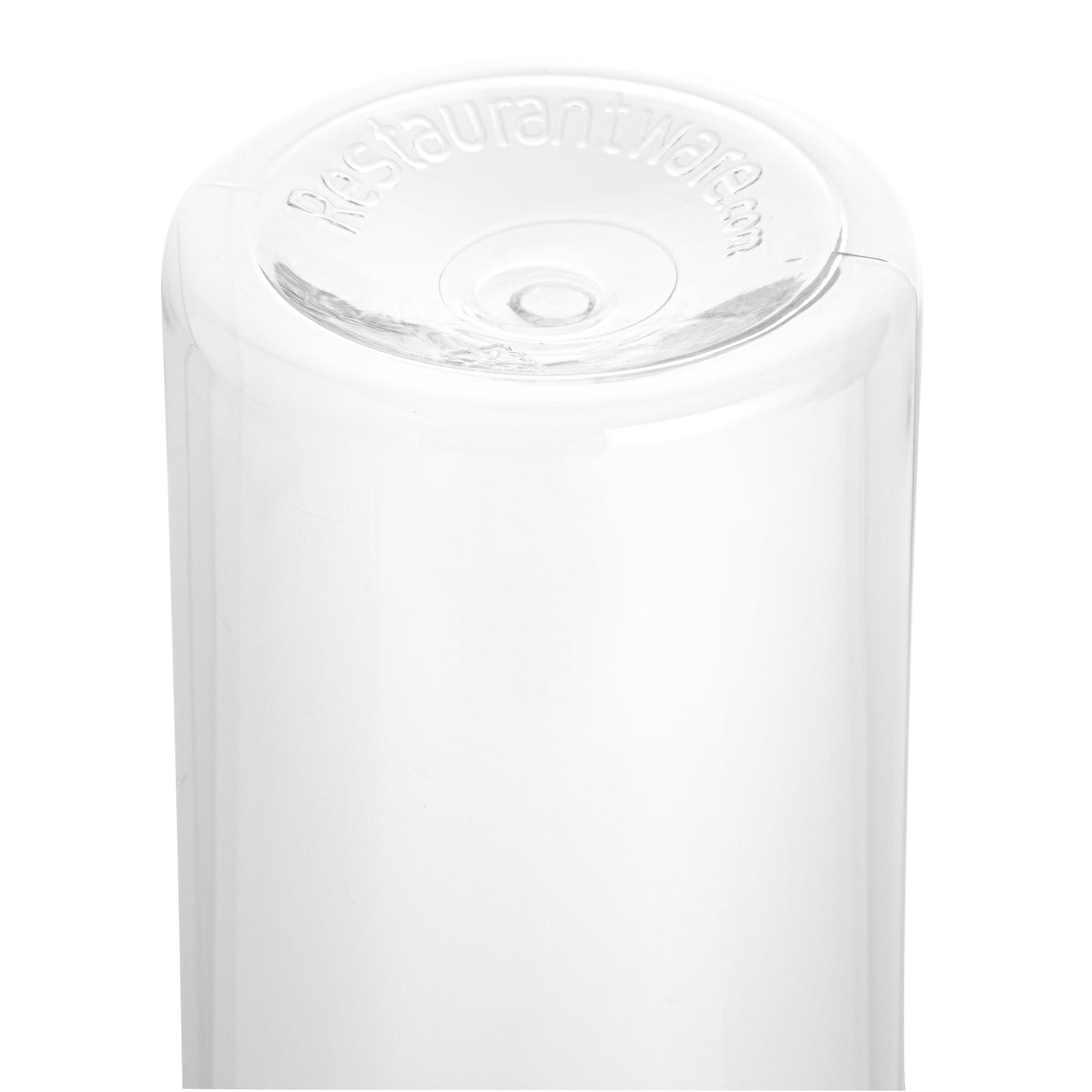 Bottle Tek 8 oz Round Clear Plastic Cold Pressed Juice Bottle - with Safety Cap - 2" x 2" x 6 3/4" - 100 count box