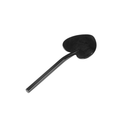Coppetta Black Plastic Love Shovel Spoon - 3 1/2" x 1 1/4" - 500 count box