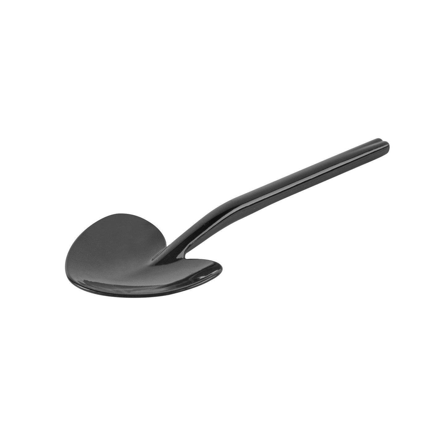 Coppetta Black Plastic Love Shovel Spoon - 3 1/2" x 1 1/4" - 500 count box
