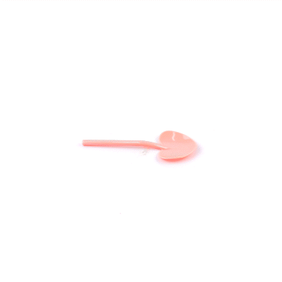 Coppetta Coral Plastic Love Shovel Spoon - 3 1/2" x 1 1/4" - 500 count box
