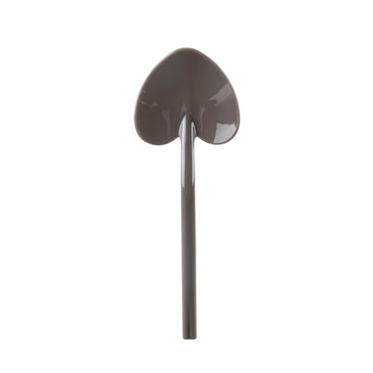 Coppetta Fashion Gray Plastic Love Shovel Spoon - 3 1/2" x 1 1/4" - 500 count box
