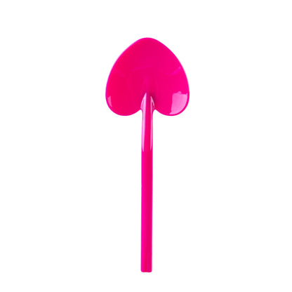 Coppetta Magenta Plastic Love Shovel Spoon - 3 1/2" x 1 1/4" - 500 count box