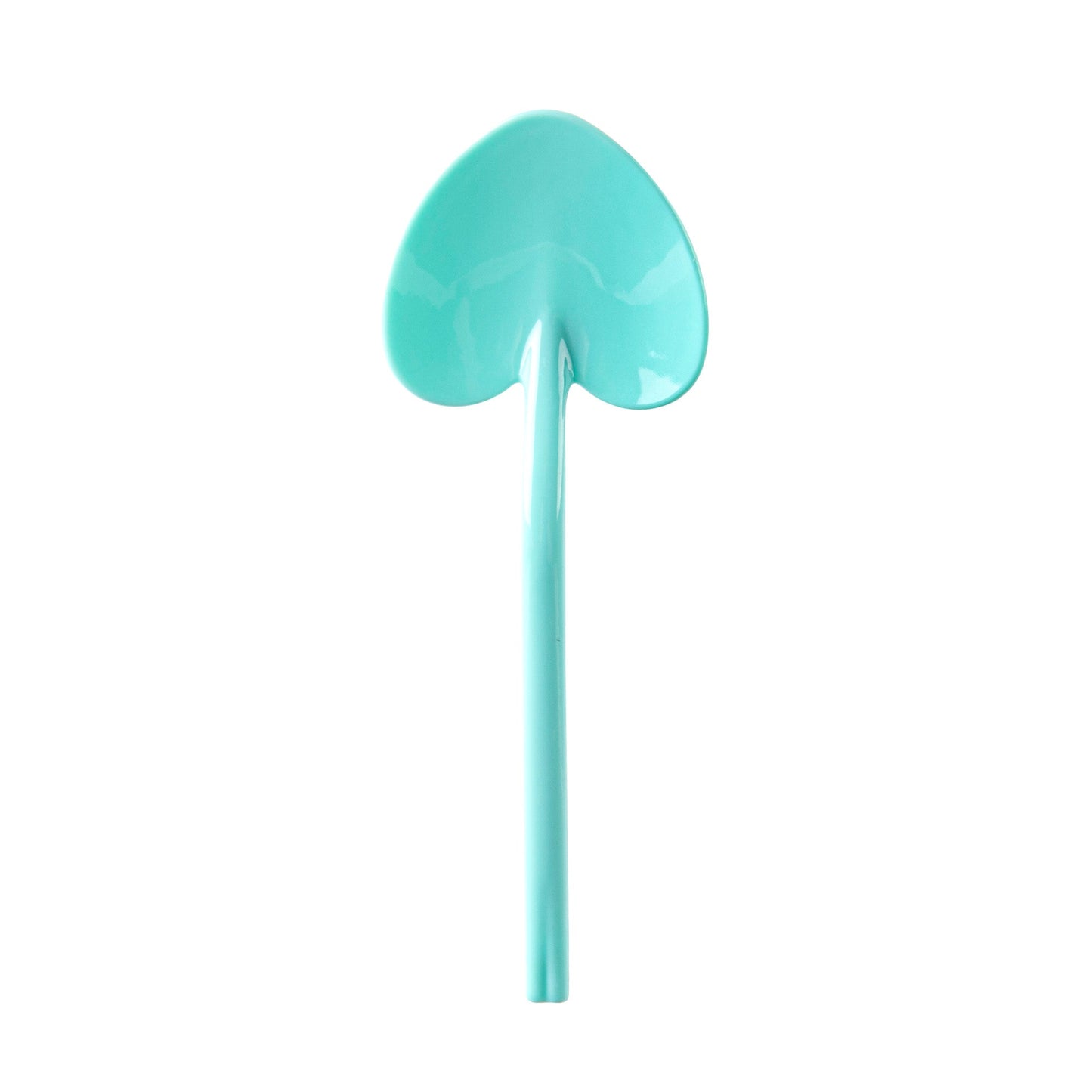 Coppetta Teal Plastic Love Shovel Spoon - 3 1/2" x 1 1/4" - 500 count box