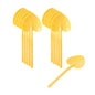 Coppetta Baby Yellow Plastic Love Shovel Spoon - 3 1/2" x 1 1/4" - 500 count box