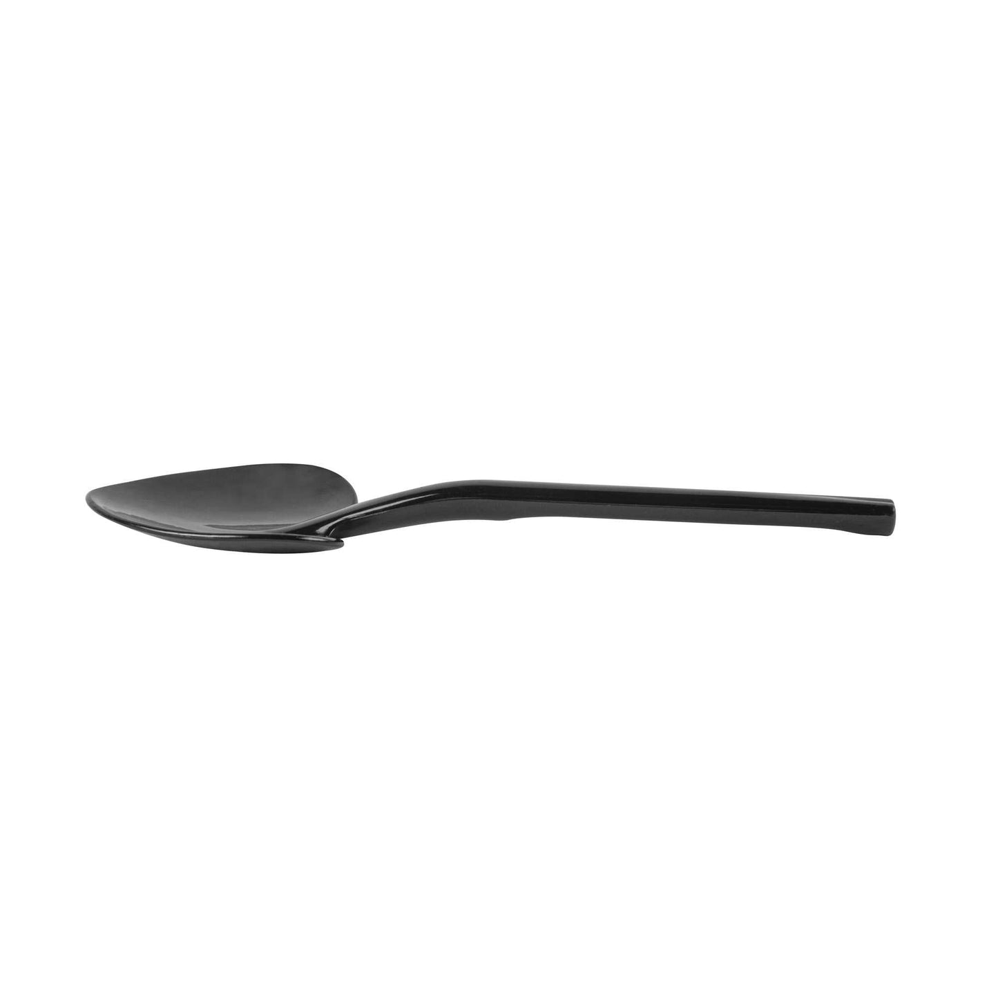 Coppetta Black Plastic Love Shovel Spoon - 3 1/2" x 1 1/4" - 100 count box