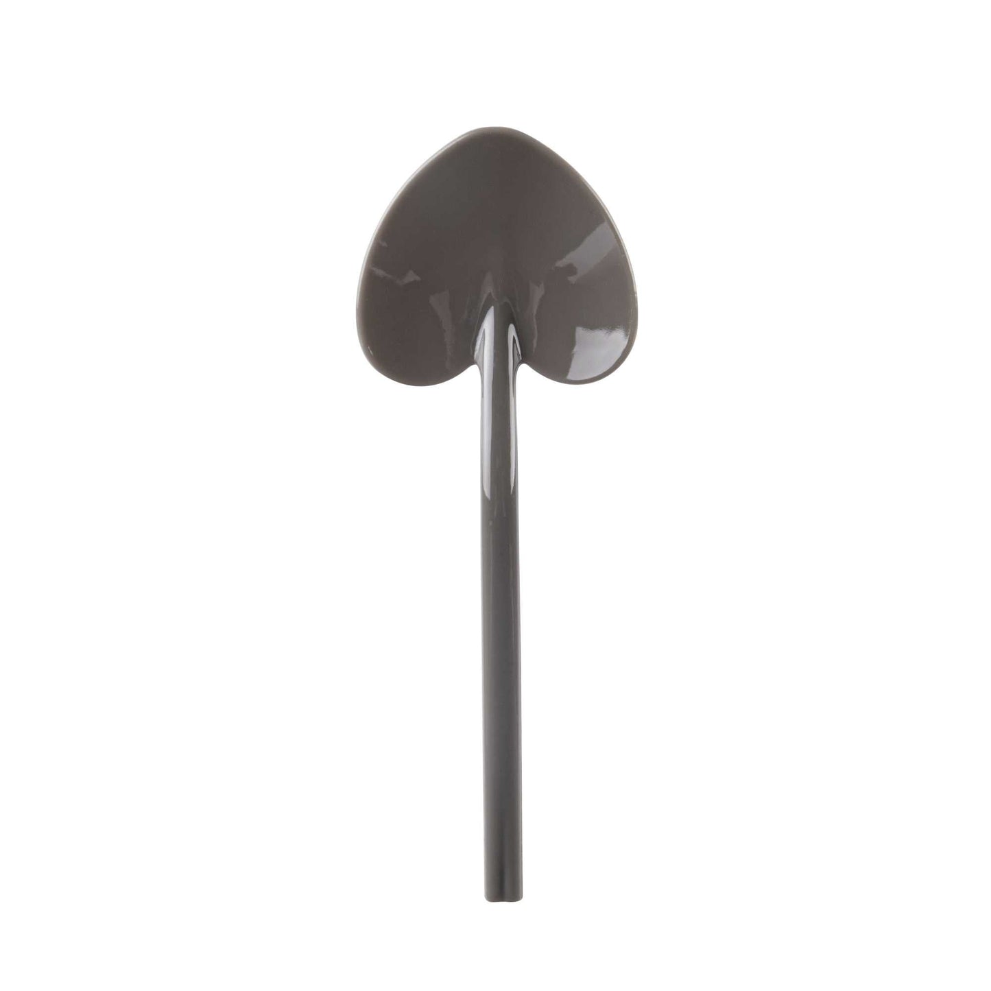 Coppetta Fashion Gray Plastic Love Shovel Spoon - 3 1/2" x 1 1/4" - 100 count box