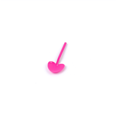 Coppetta Magenta Plastic Love Shovel Spoon - 3 1/2" x 1 1/4" - 100 count box