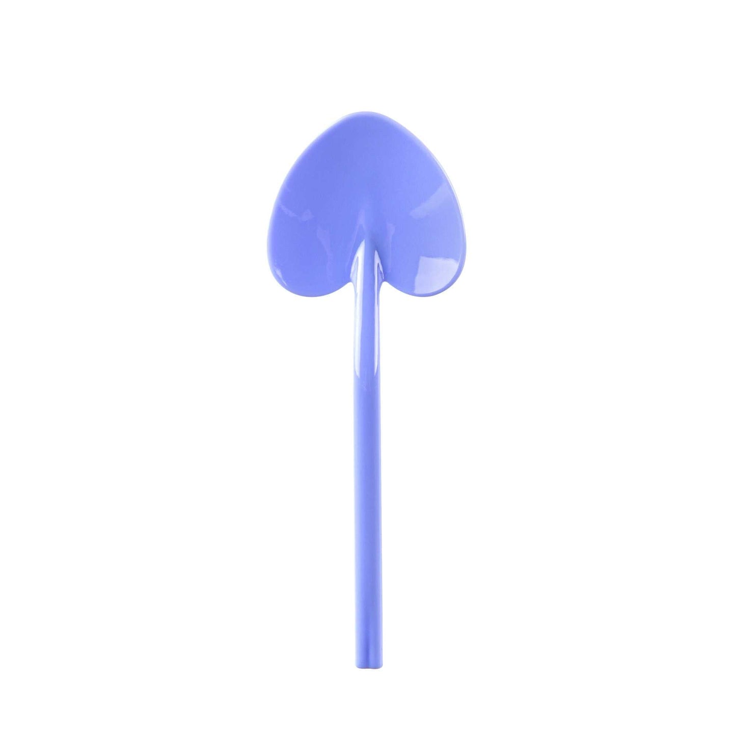 Coppetta Periwinkle Plastic Love Shovel Spoon - 3 1/2" x 1 1/4" - 100 count box
