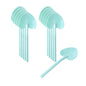 Coppetta Teal Plastic Love Shovel Spoon - 3 1/2" x 1 1/4" - 100 count box