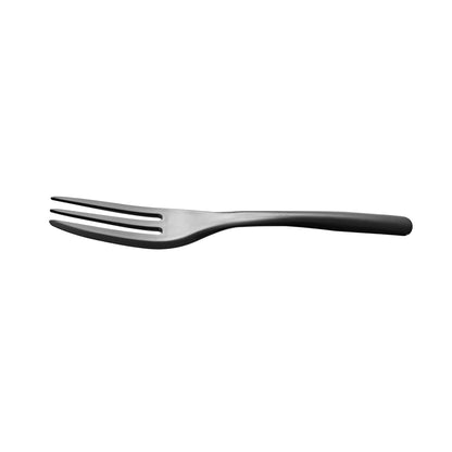 Coppetta Black Plastic Cake Fork with Knife Edge - 4" x 3/4" - 500 count box