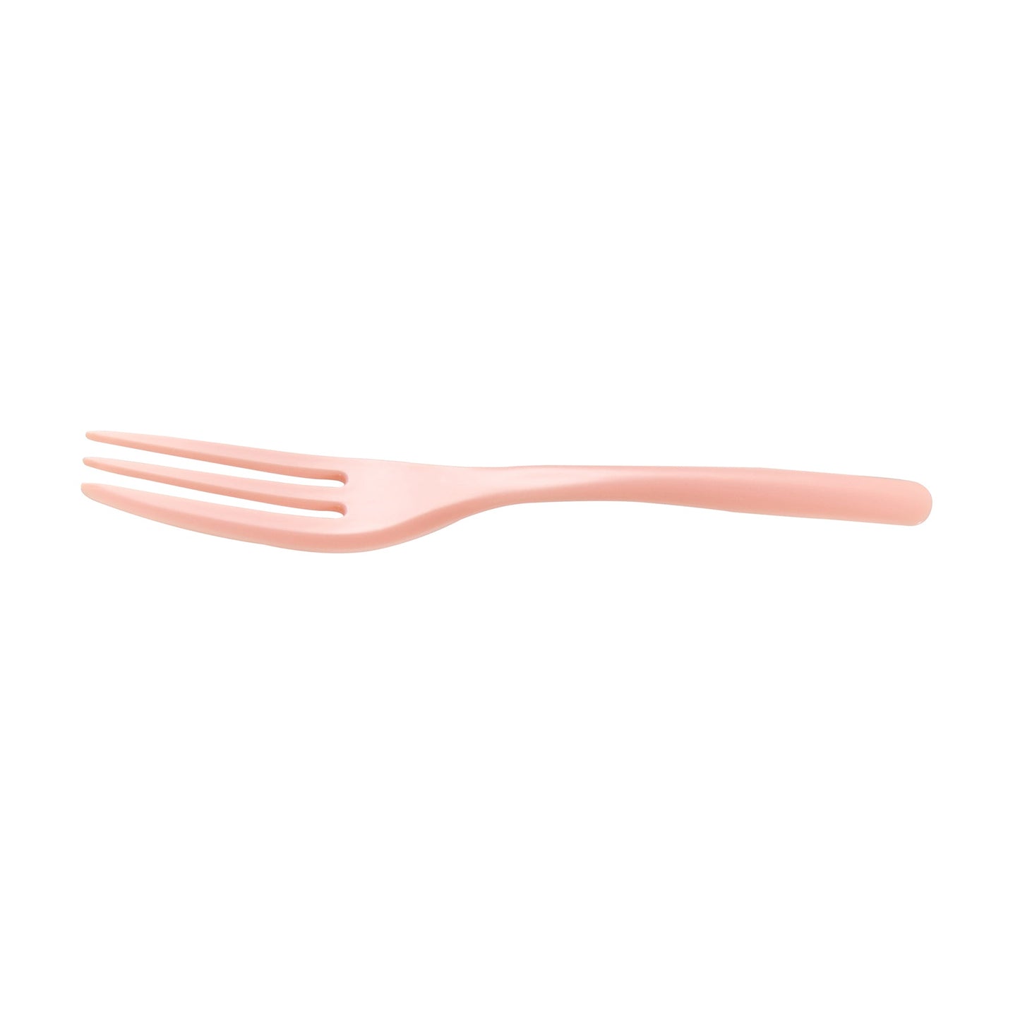 Coppetta Coral Plastic Cake Fork with Knife Edge - 4" x 3/4" - 500 count box