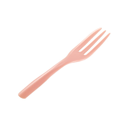 Coppetta Coral Plastic Cake Fork with Knife Edge - 4" x 3/4" - 500 count box