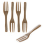 Coppetta Fashion Gray Plastic Cake Fork with Knife Edge - 4" x 3/4" - 500 count box