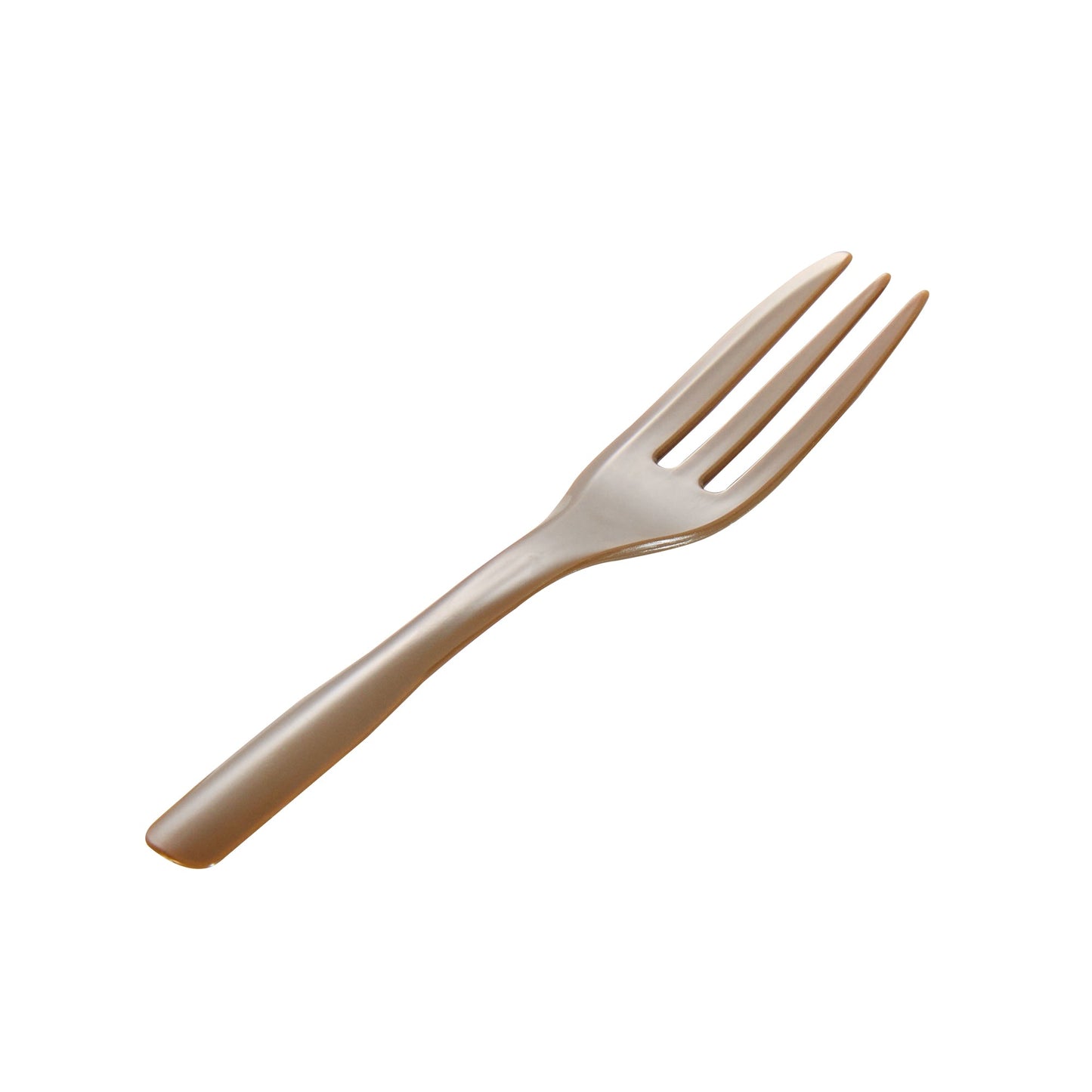 Coppetta Fashion Gray Plastic Cake Fork with Knife Edge - 4" x 3/4" - 500 count box