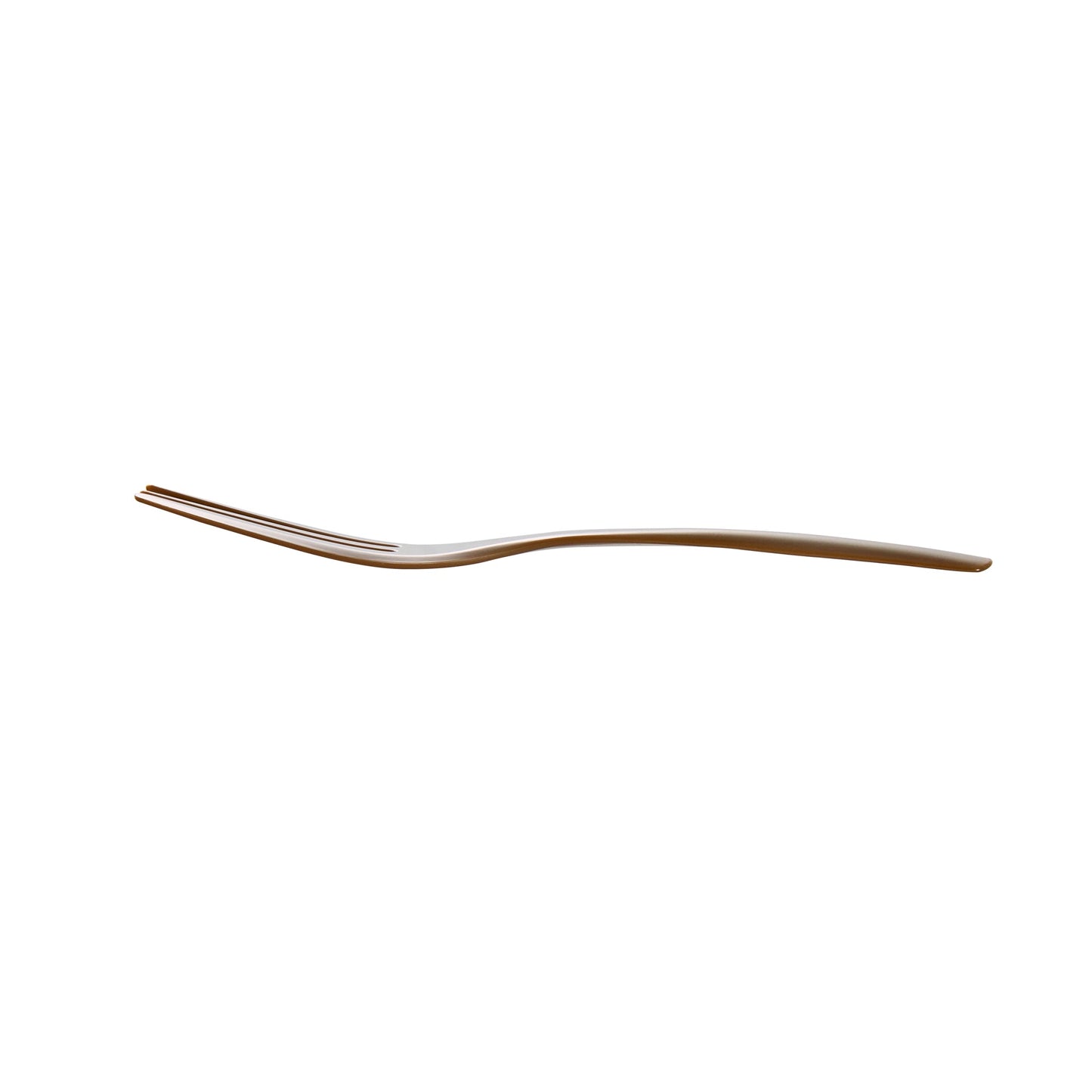 Coppetta Fashion Gray Plastic Cake Fork with Knife Edge - 4" x 3/4" - 500 count box