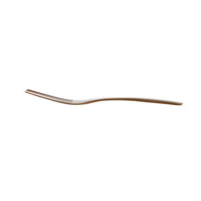 Coppetta Fashion Gray Plastic Cake Fork with Knife Edge - 4" x 3/4" - 500 count box