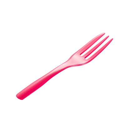 Coppetta Magenta Plastic Cake Fork with Knife Edge - 4" x 3/4" - 500 count box