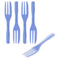 Coppetta Periwinkle Plastic Cake Fork with Knife Edge - 4" x 3/4" - 500 count box