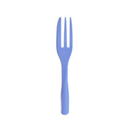 Coppetta Periwinkle Plastic Cake Fork with Knife Edge - 4" x 3/4" - 500 count box