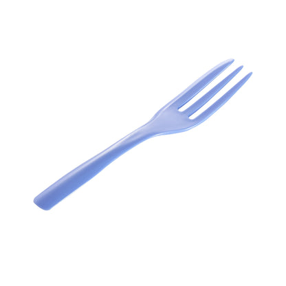 Coppetta Periwinkle Plastic Cake Fork with Knife Edge - 4" x 3/4" - 500 count box