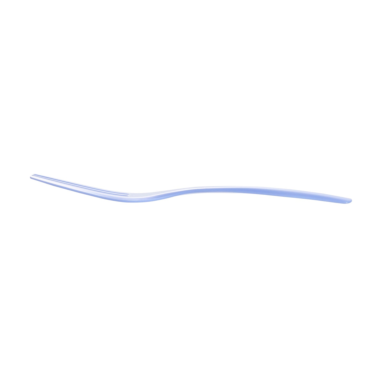 Coppetta Periwinkle Plastic Cake Fork with Knife Edge - 4" x 3/4" - 500 count box