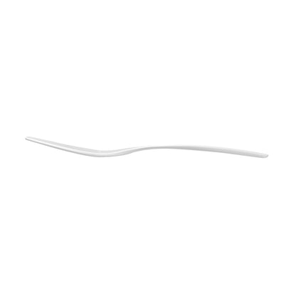 Coppetta Pearl White Plastic Cake Fork with Knife Edge - 4" x 3/4" - 500 count box