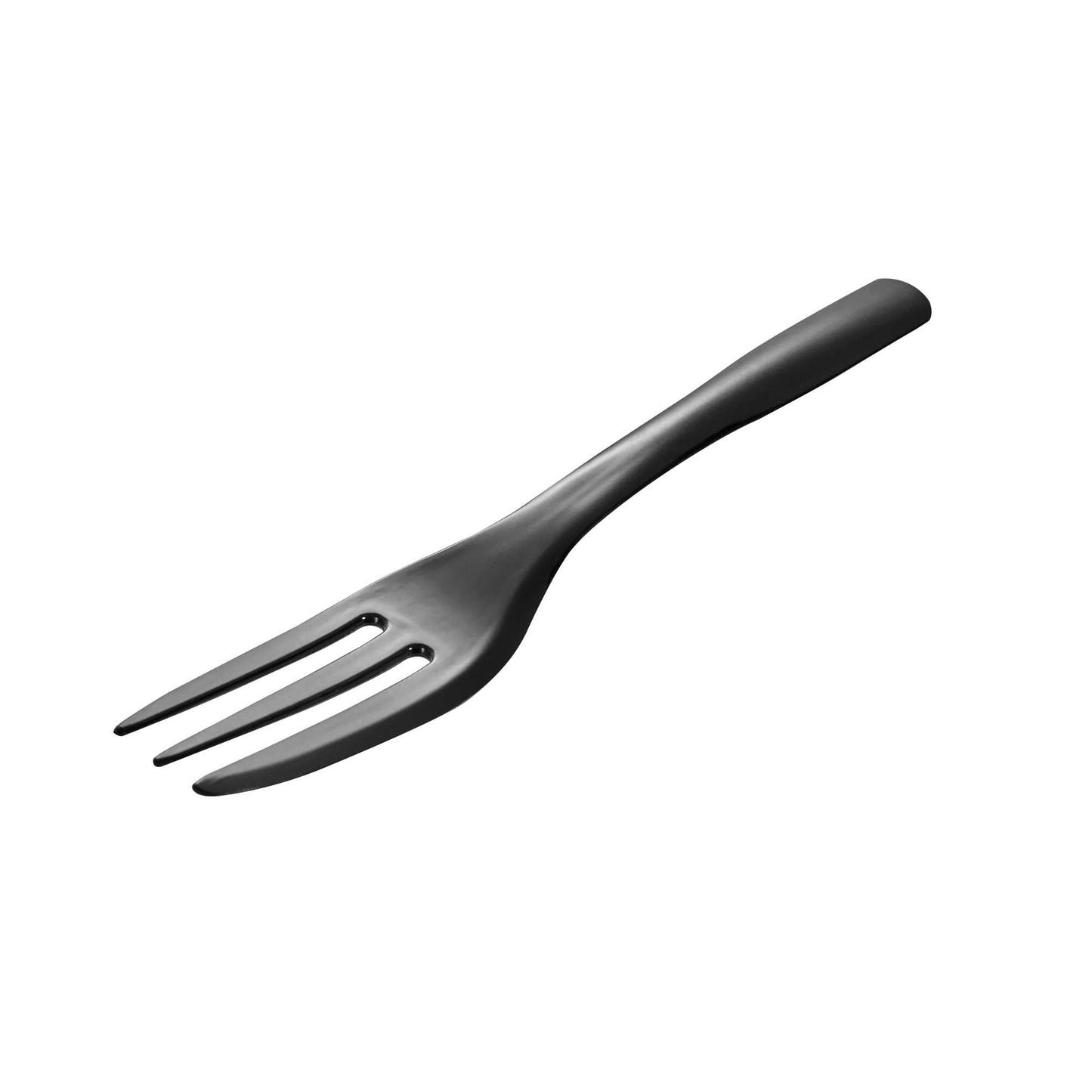 Coppetta Black Plastic Cake Fork with Knife Edge - 4" x 3/4" - 100 count box